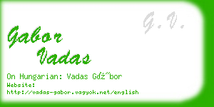 gabor vadas business card